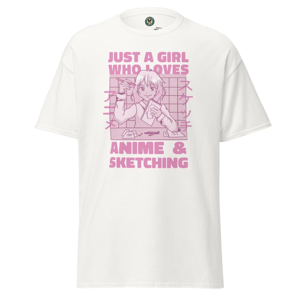 Anime Just a Girl Sketching Tee - Max & Co Tees