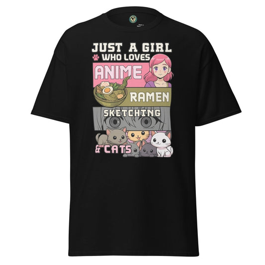 Anime Just a Girl Tee - Max & Co Tees