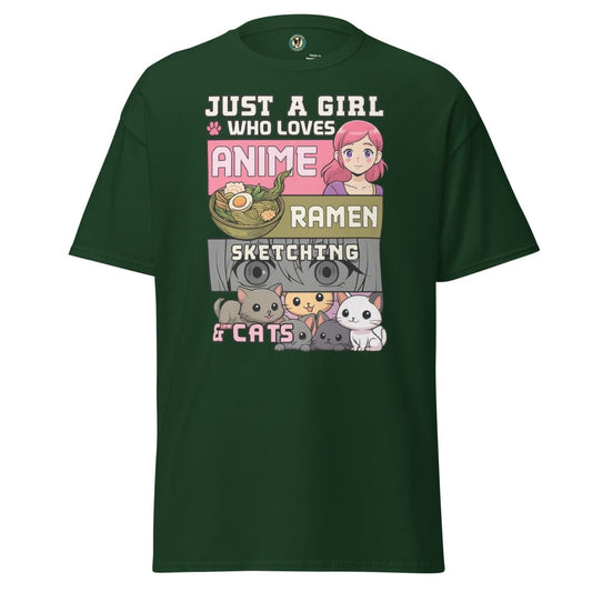 Anime Just a Girl Tee - Max & Co Tees
