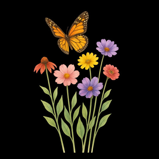 Butterfly Flight Stems Tee - Max & Co Tees