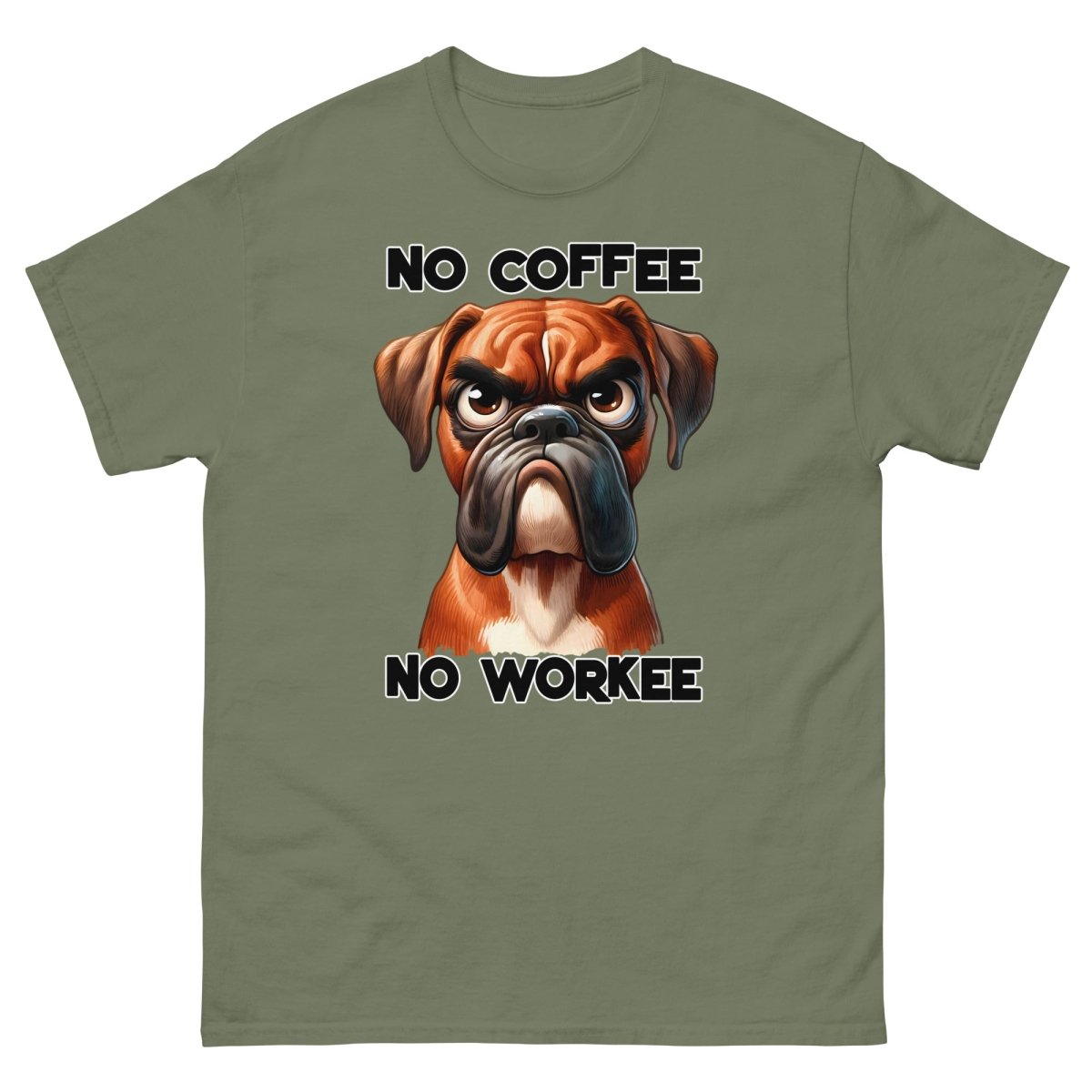 Caffeine No Workee Dog Tee - Max & Co Tees