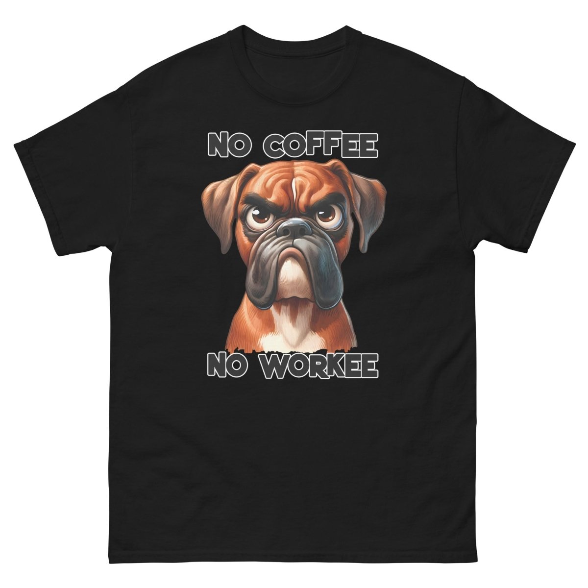 Caffeine No Workee Dog Tee - Max & Co Tees