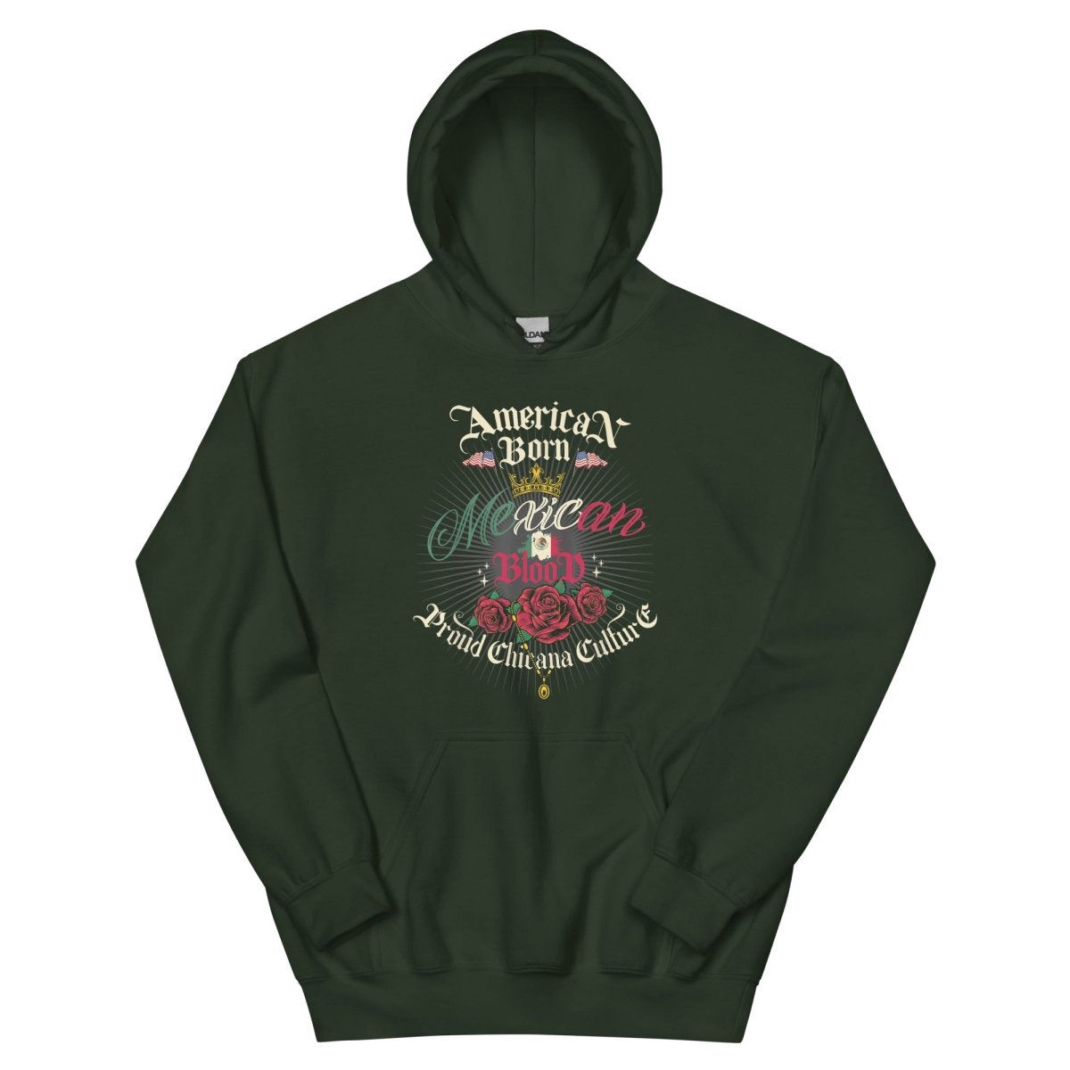 ¡Fuerza México! American Born Hoodie - Max & Co Tees