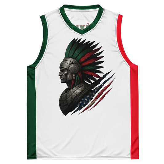 ¡Fuerza México! Basketball White Jersey - Max & Co Tees