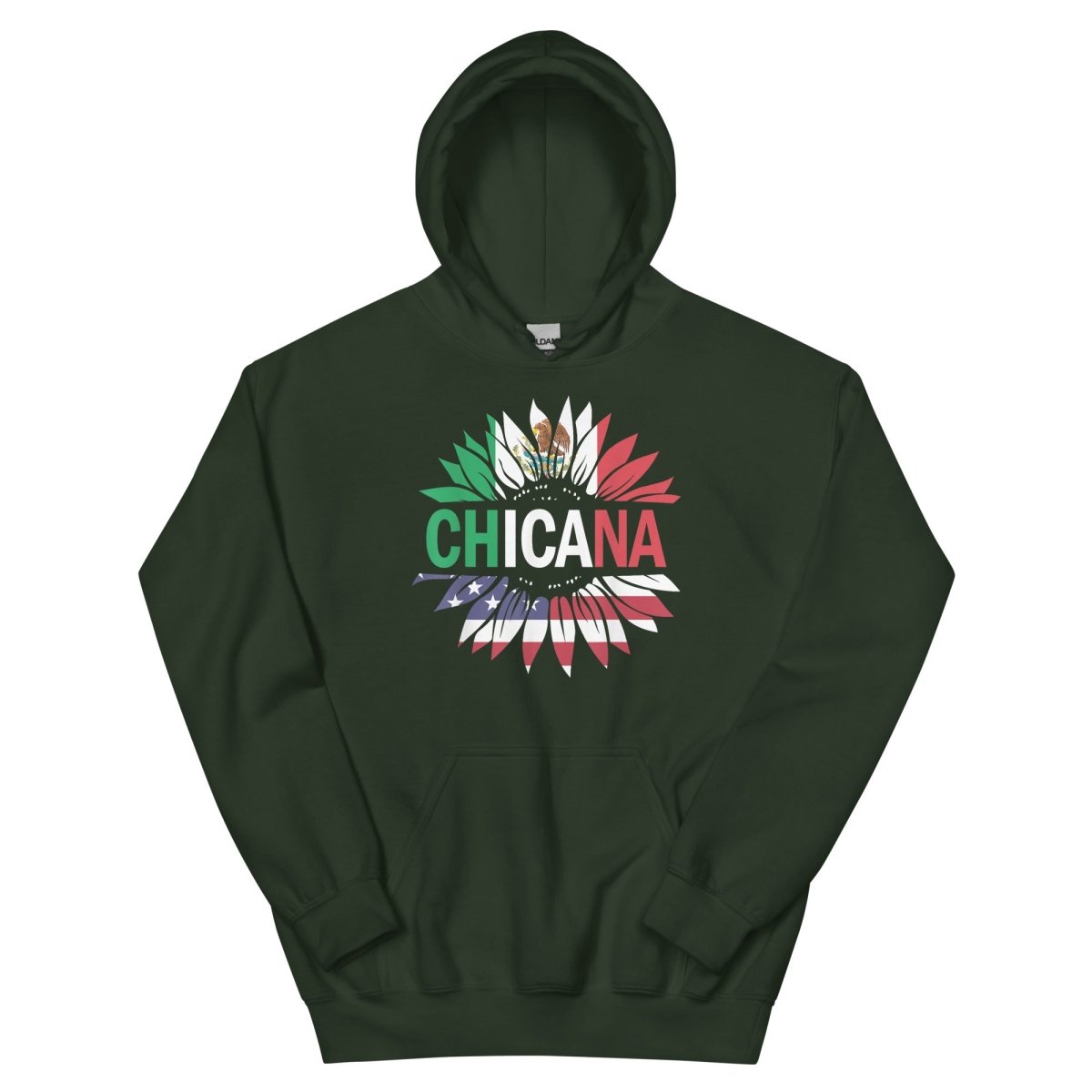 ¡Fuerza México! Chicana Hoodie - Max & Co Tees