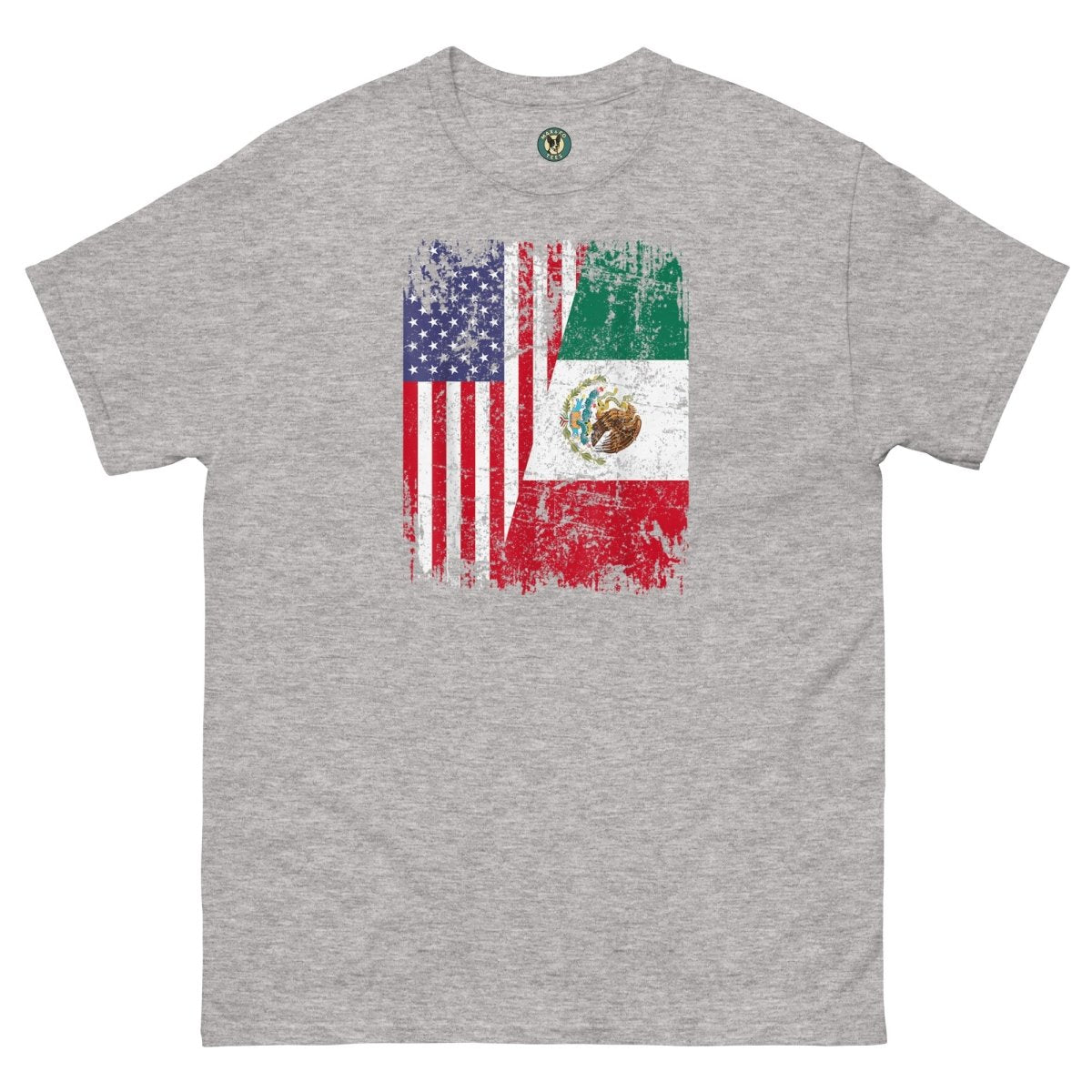 ¡Fuerza México! Flag Half Tee - Max & Co Tees
