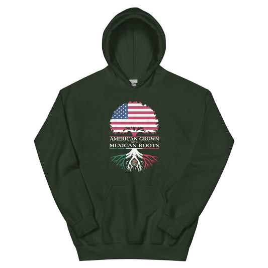 ¡Fuerza México! Flags Roots Hoodie - Max & Co Tees