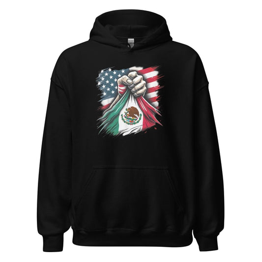 ¡Fuerza México! Hand Flag Hoodie - Max & Co Tees