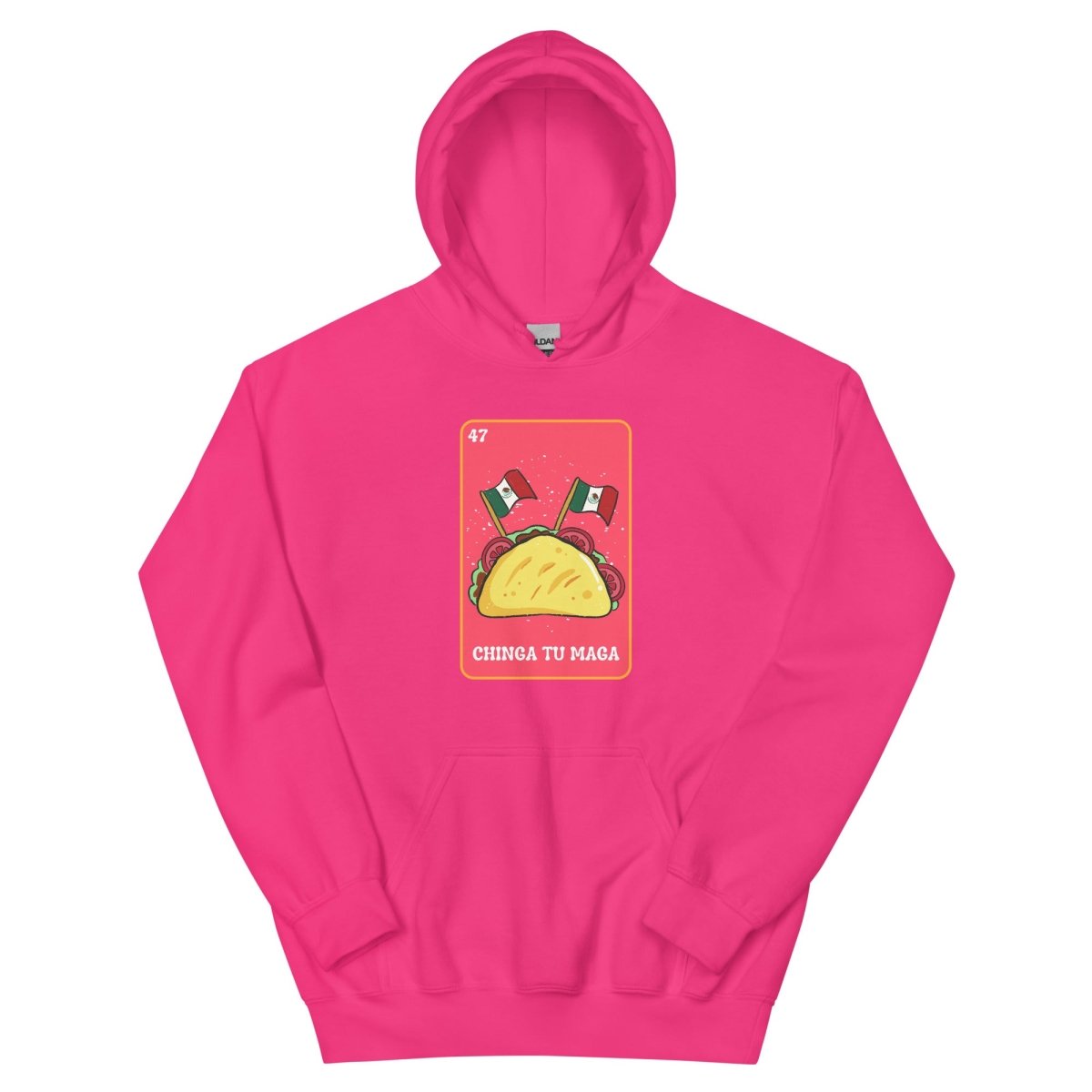 ¡Fuerza México! Loteria Taco Hoodie - Max & Co Tees