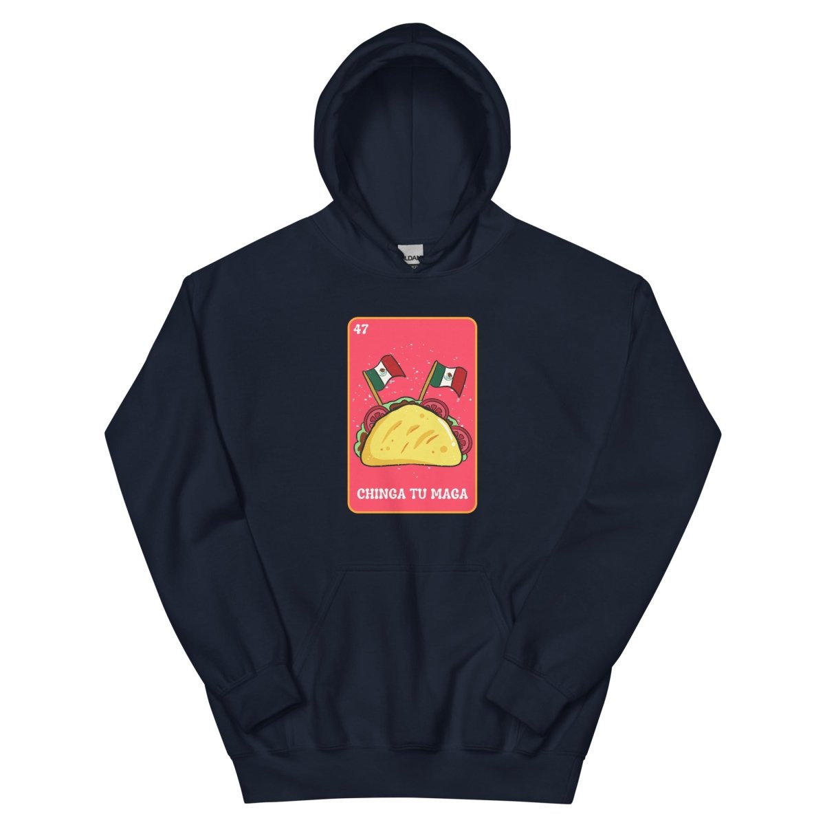 ¡Fuerza México! Loteria Taco Hoodie - Max & Co Tees