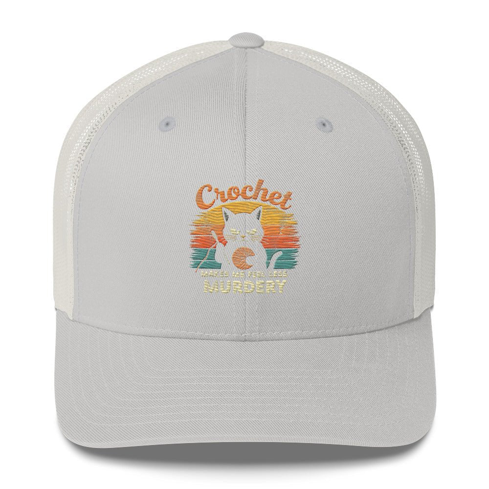 Funny X Crochet Embroidered Trucker Cap - Max & Co Tees