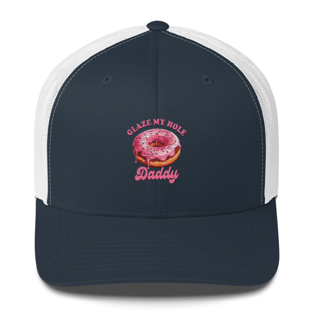 Funny X Glaze My Hole Embroidered Trucker Cap - Max & Co Tees