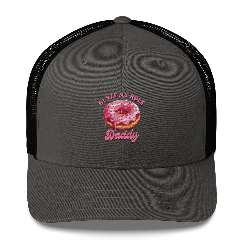 Funny X Glaze My Hole Embroidered Trucker Cap - Max & Co Tees