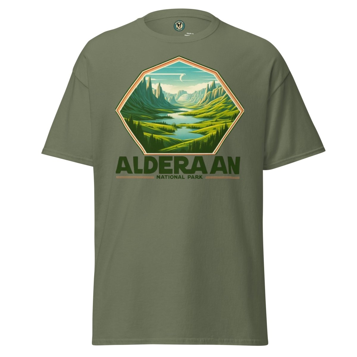 Galactic National Park Green Stream Tee - Max & Co Tees