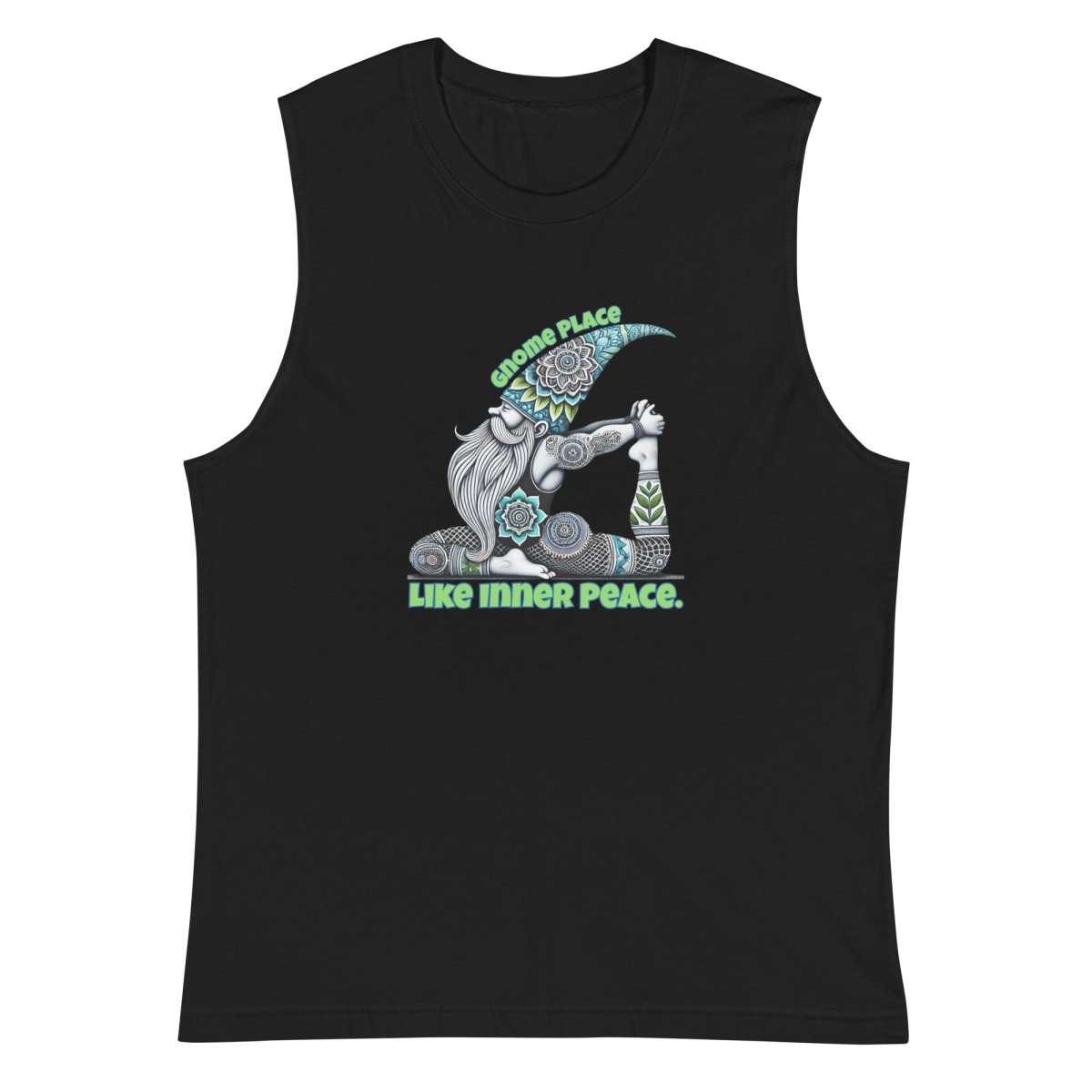 Gnome Inner Peace Muscle Shirt - Max & Co Tees