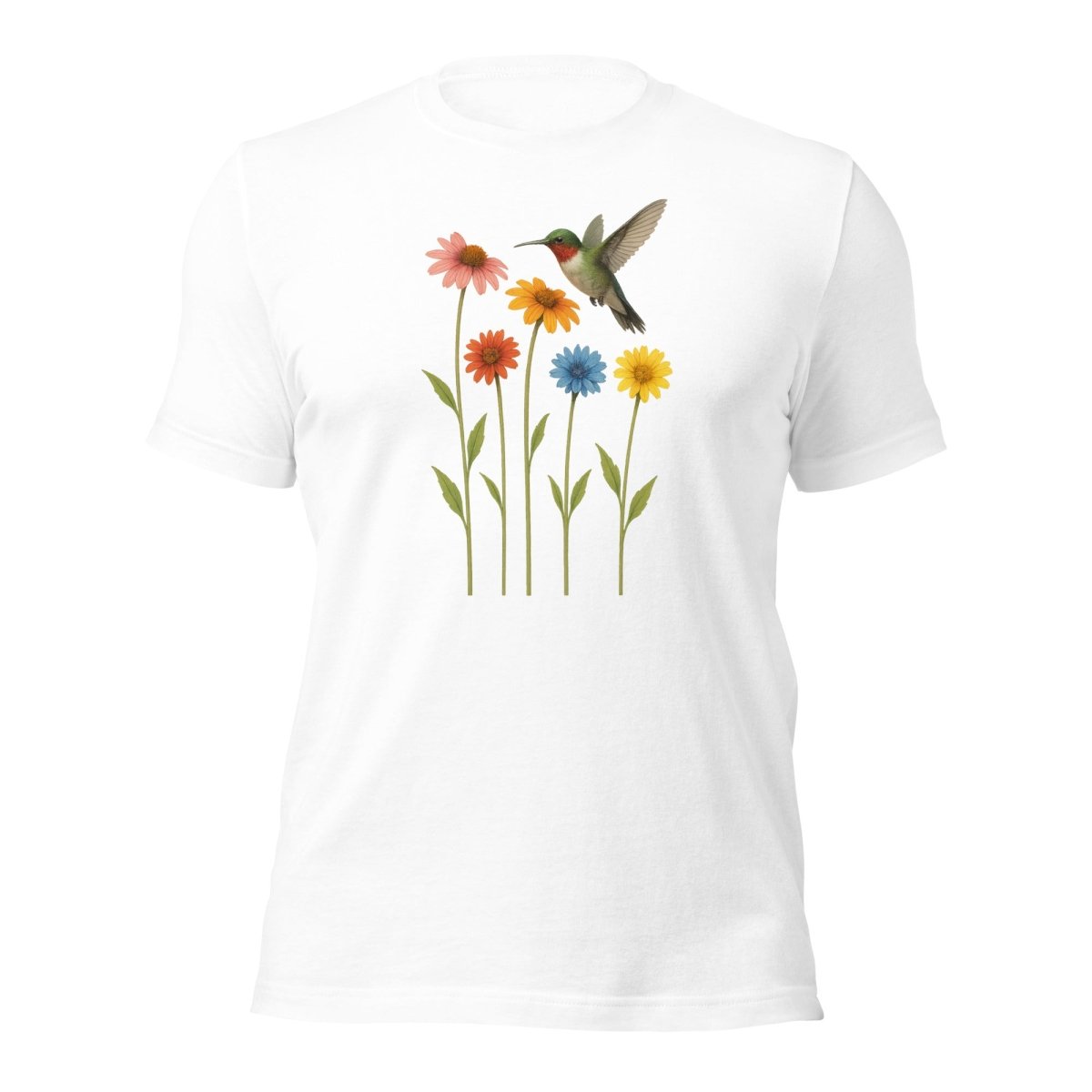 Hummingbird Stem Flowers Tee - Max & Co Tees