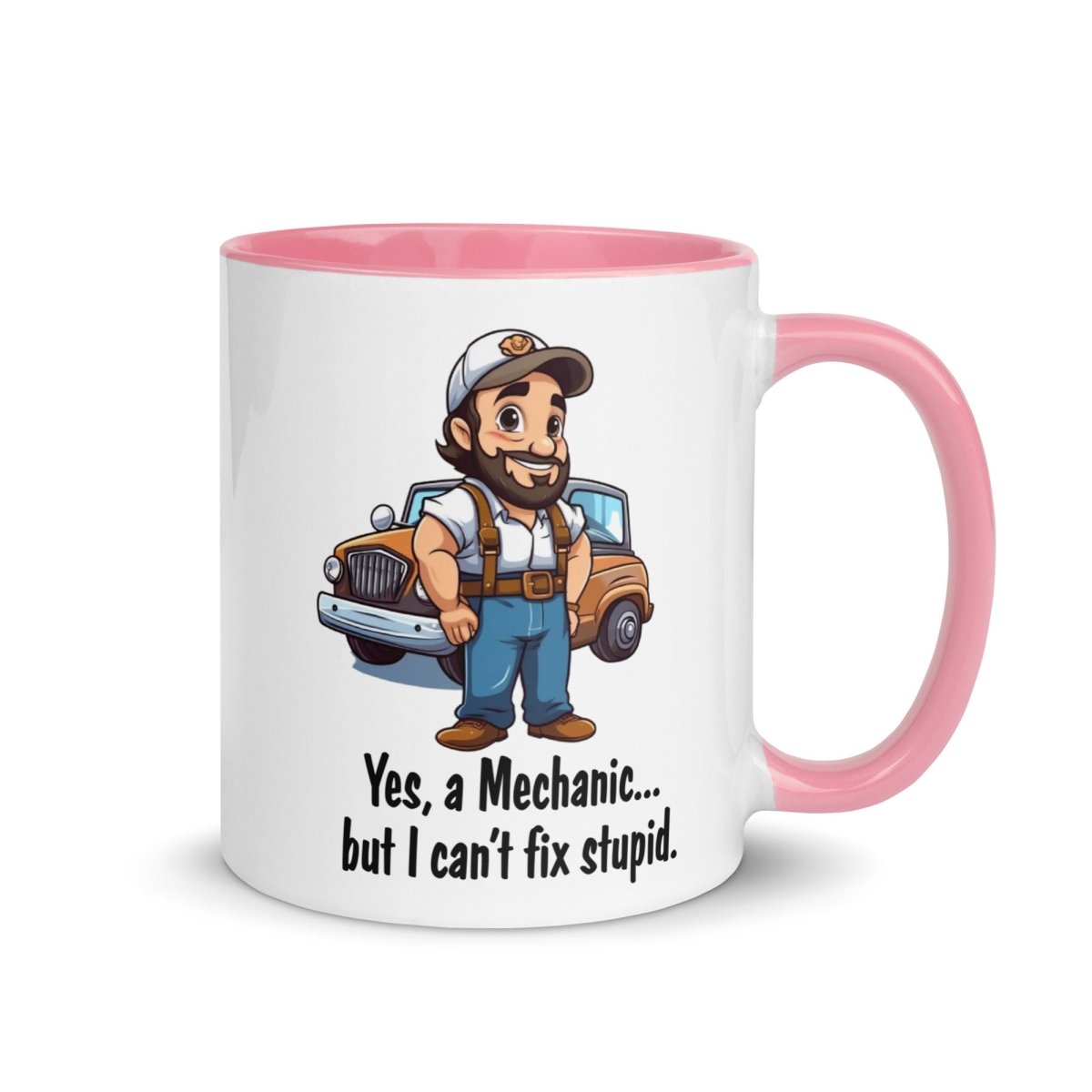 Humor Mechanic Stupid Inner Color Mug - Max & Co Tees