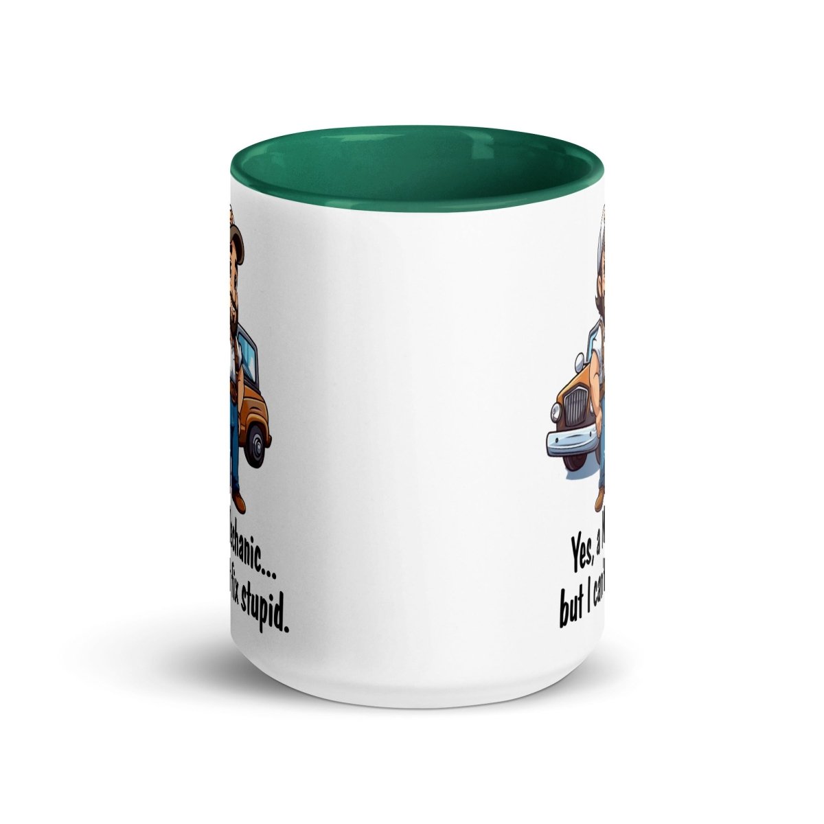 Humor Mechanic Stupid Inner Color Mug - Max & Co Tees