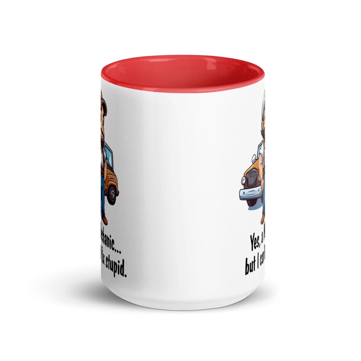 Humor Mechanic Stupid Inner Color Mug - Max & Co Tees
