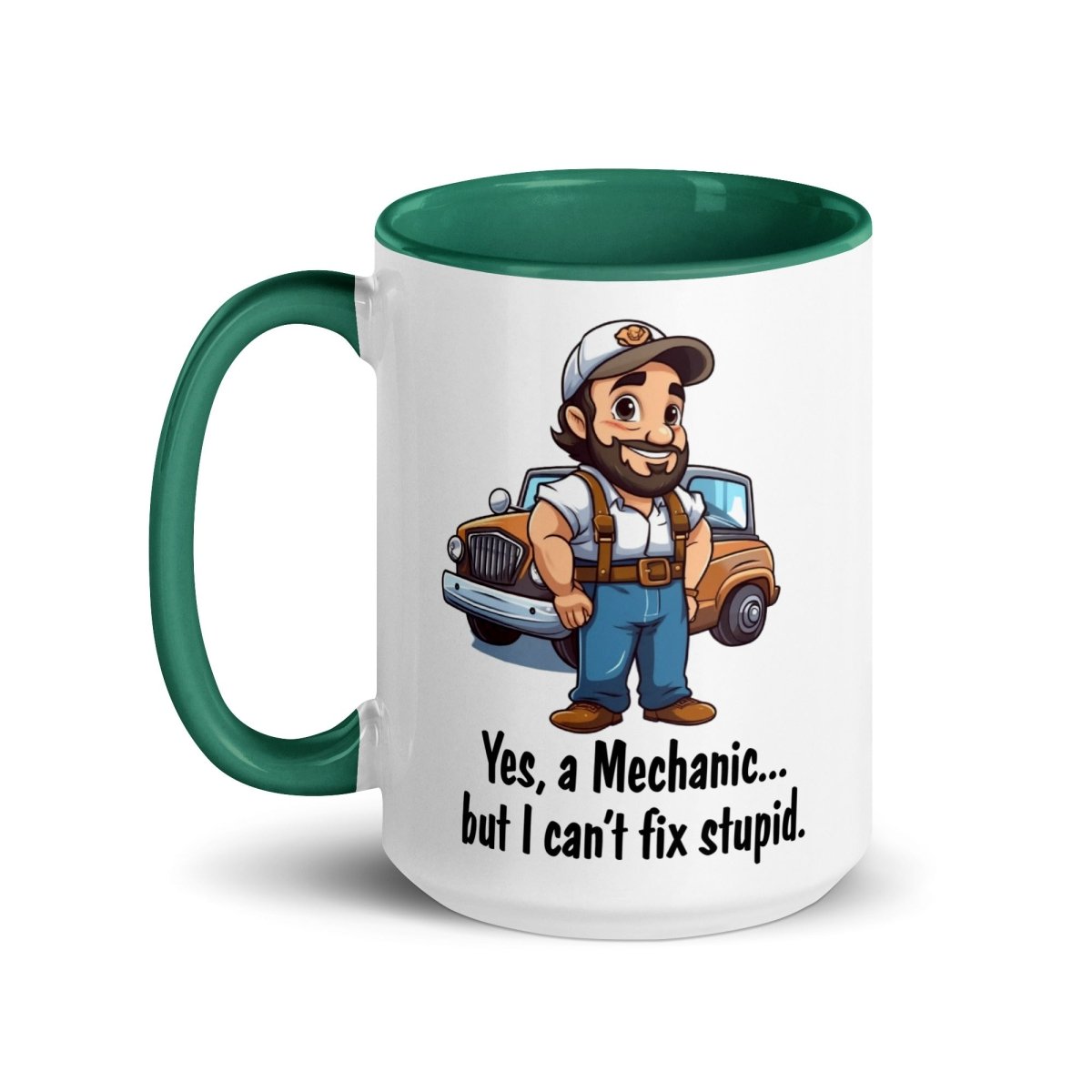 Humor Mechanic Stupid Inner Color Mug - Max & Co Tees