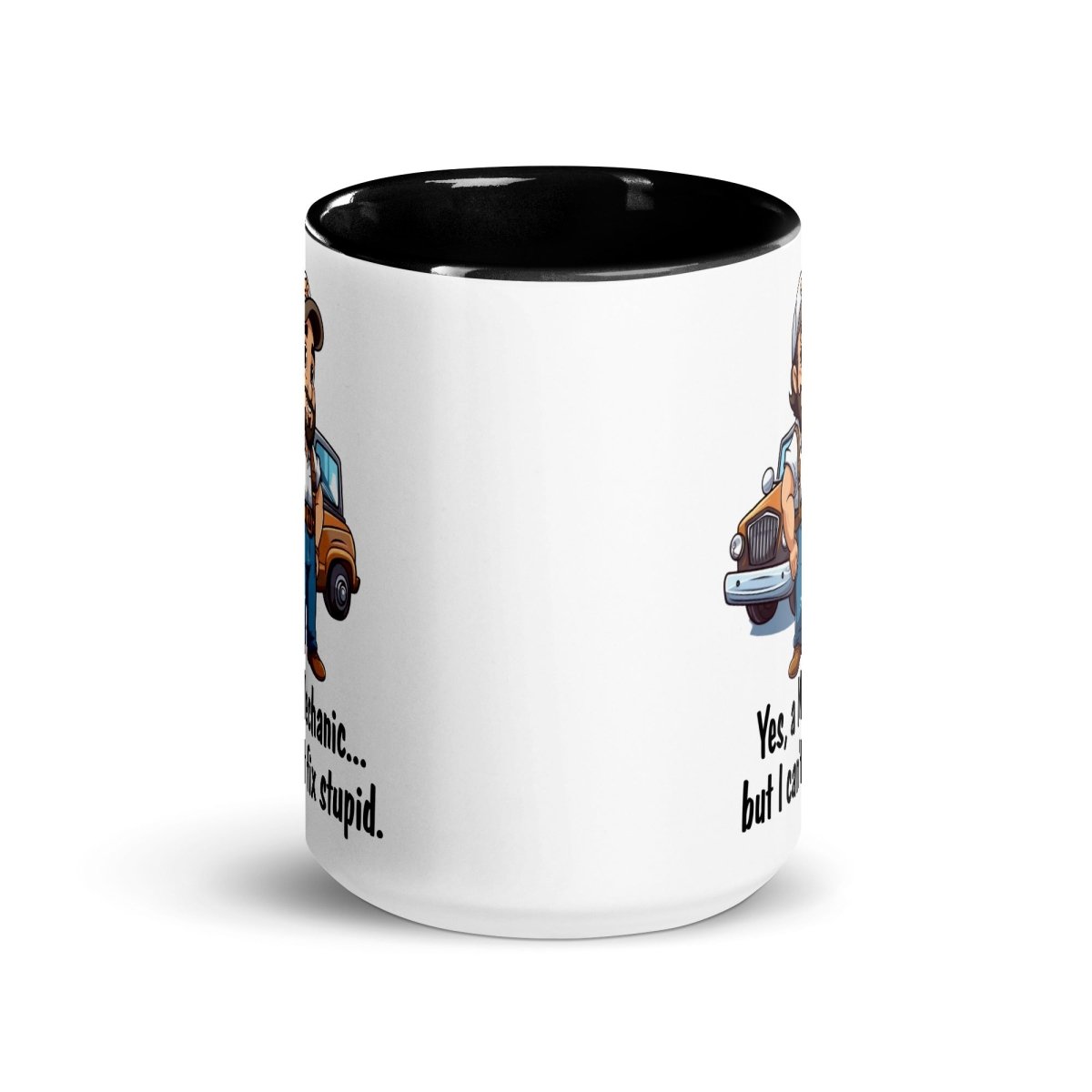 Humor Mechanic Stupid Inner Color Mug - Max & Co Tees