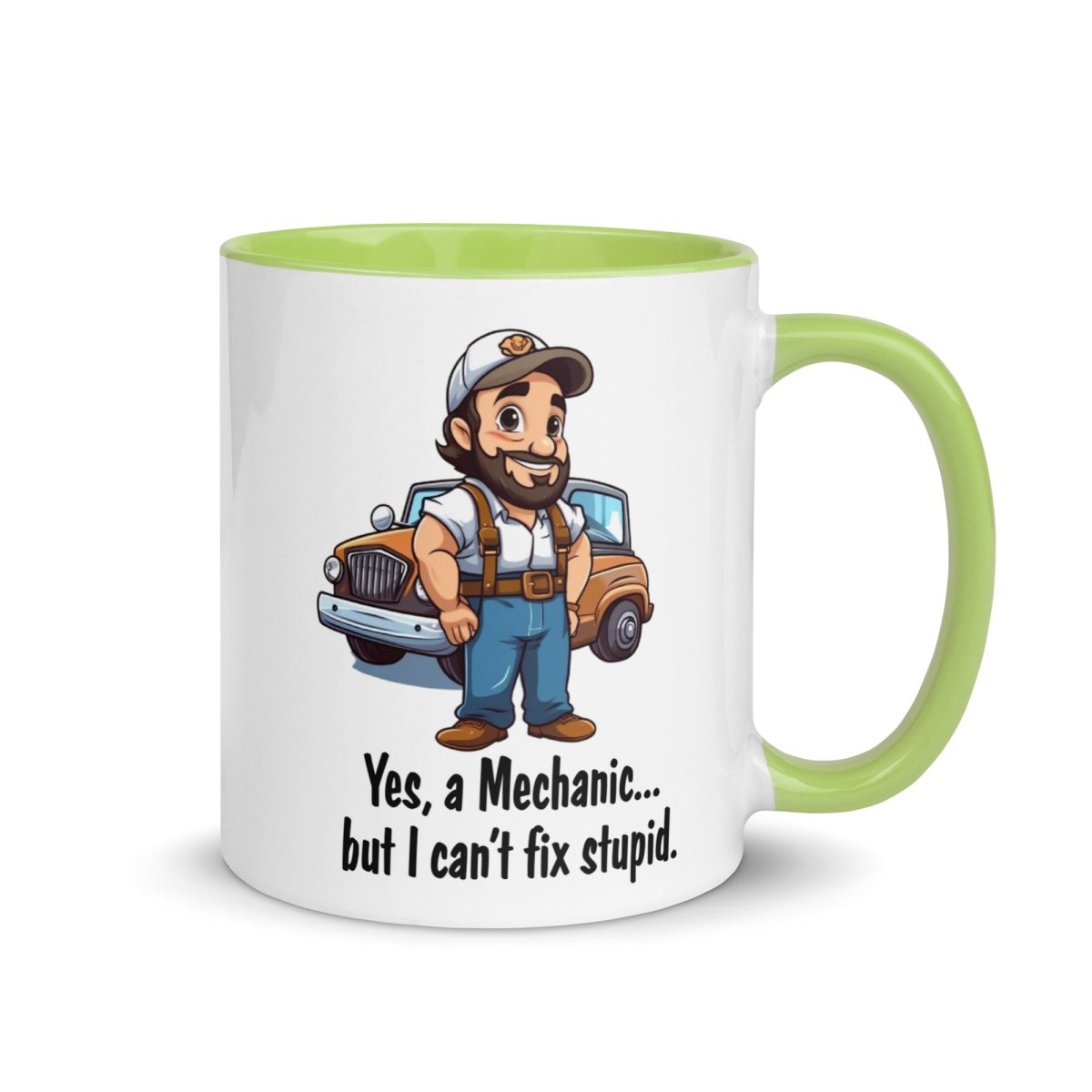 Humor Mechanic Stupid Inner Color Mug - Max & Co Tees