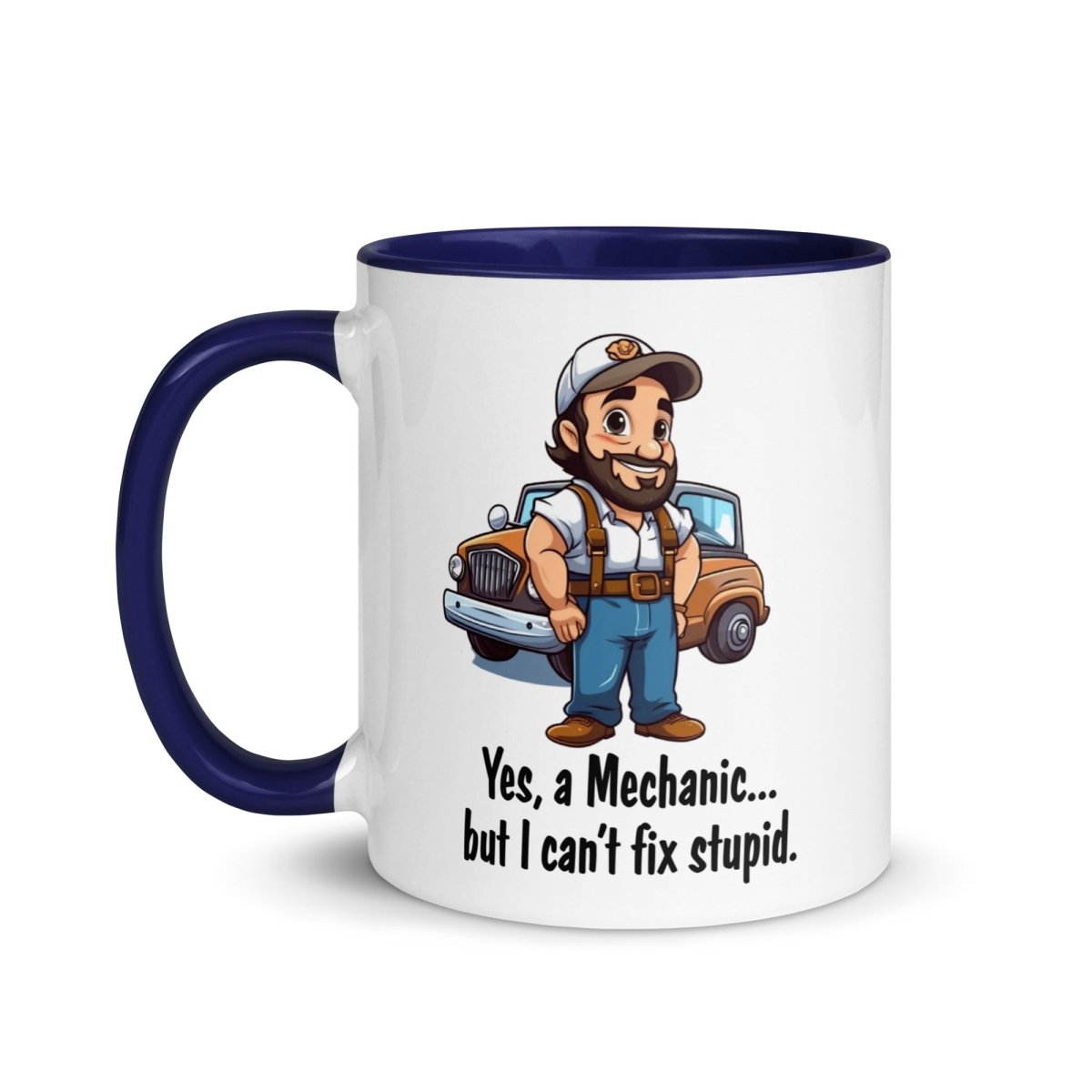 Humor Mechanic Stupid Inner Color Mug - Max & Co Tees