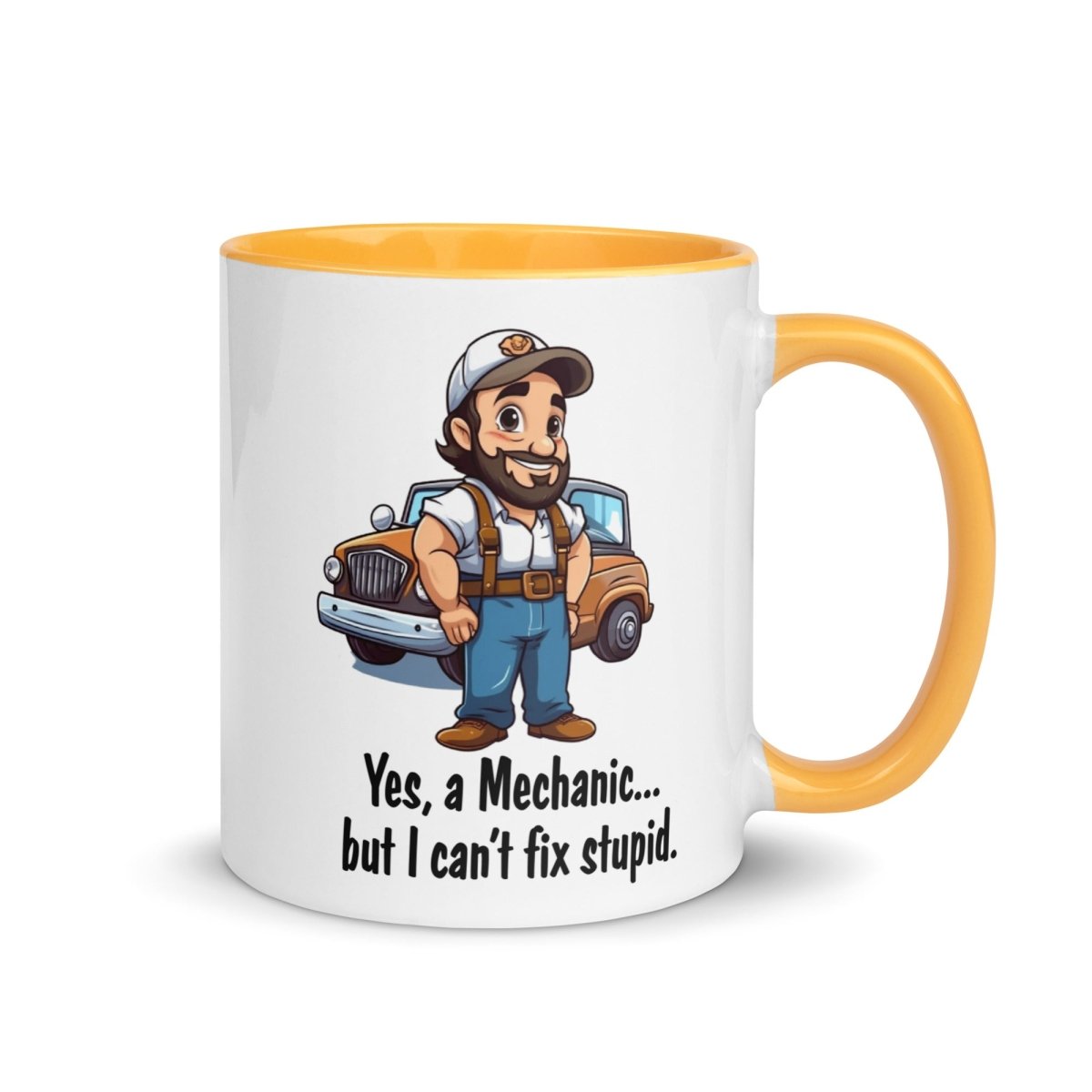 Humor Mechanic Stupid Inner Color Mug - Max & Co Tees