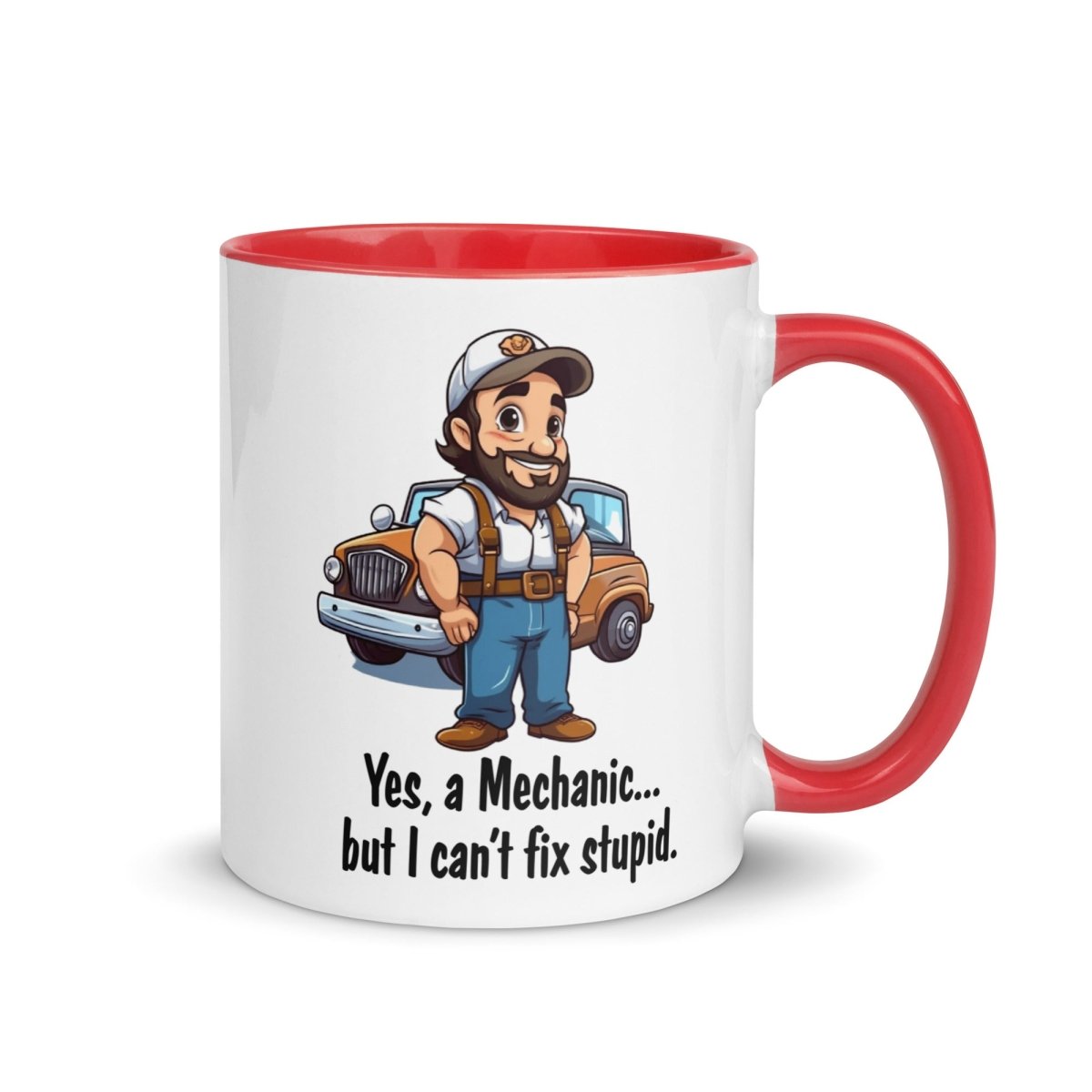 Humor Mechanic Stupid Inner Color Mug - Max & Co Tees