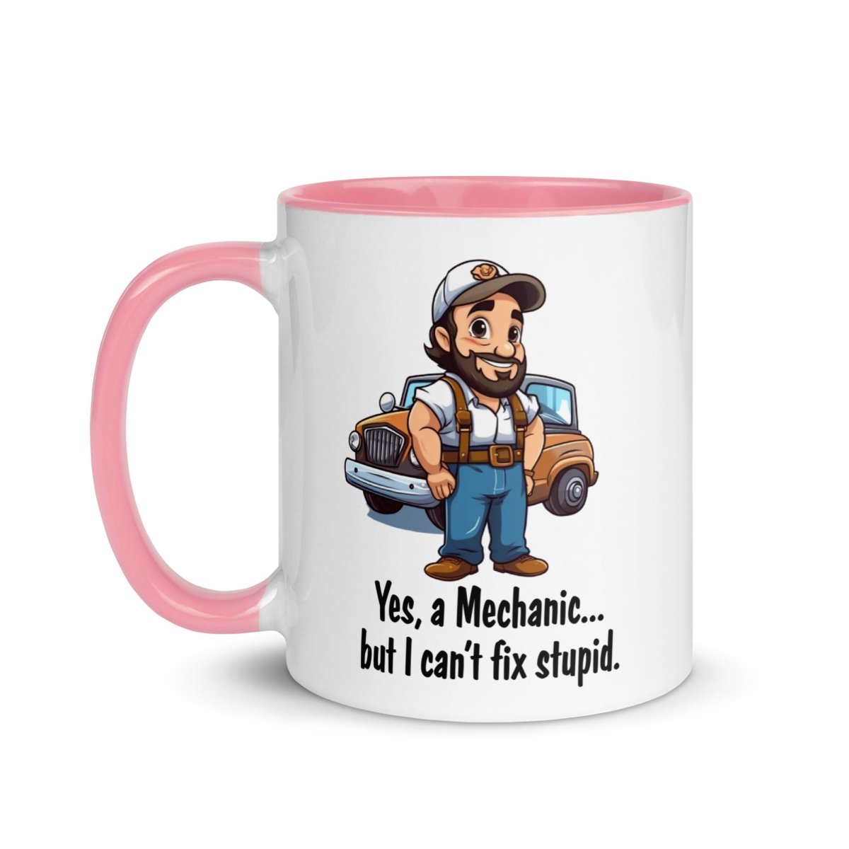 Humor Mechanic Stupid Inner Color Mug - Max & Co Tees