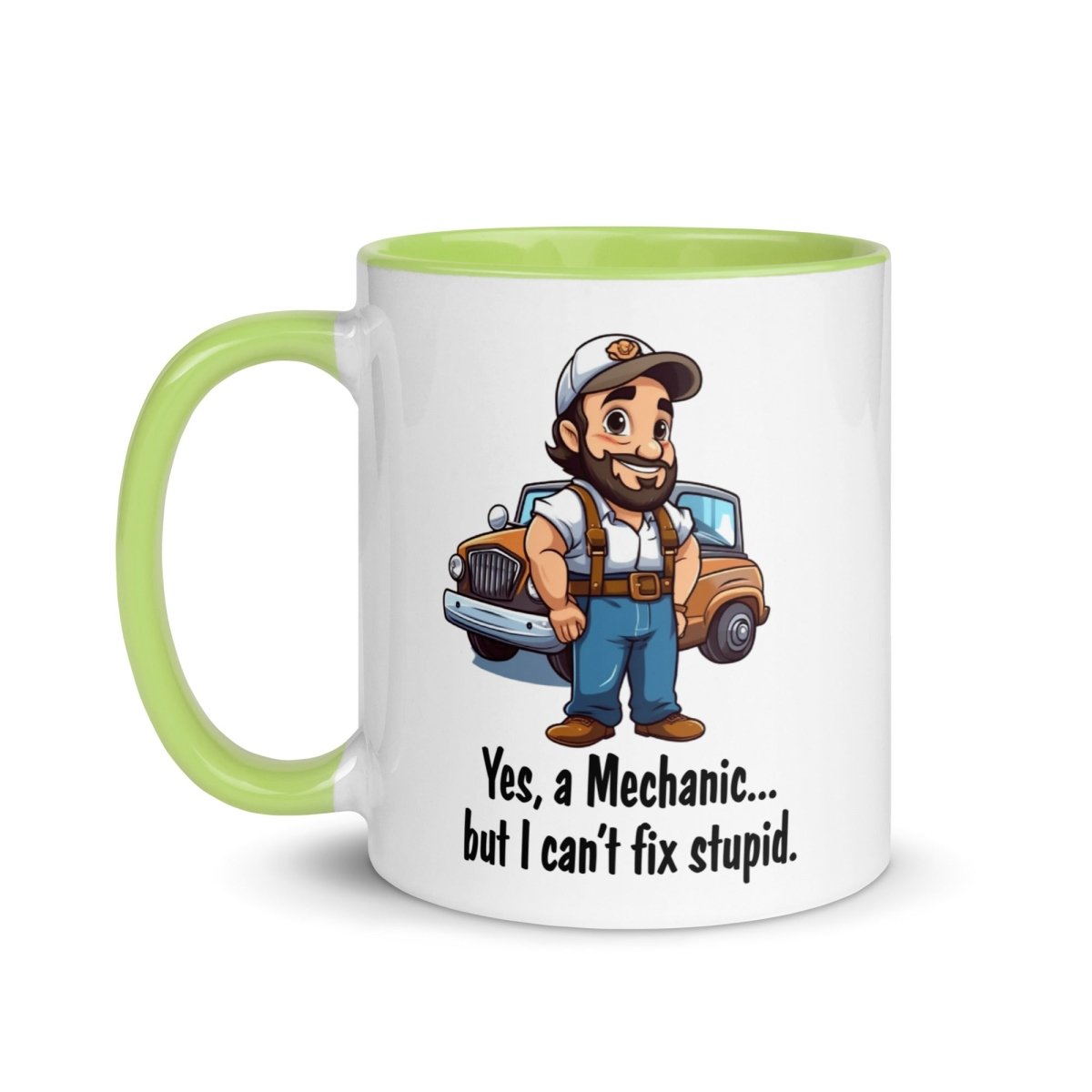 Humor Mechanic Stupid Inner Color Mug - Max & Co Tees