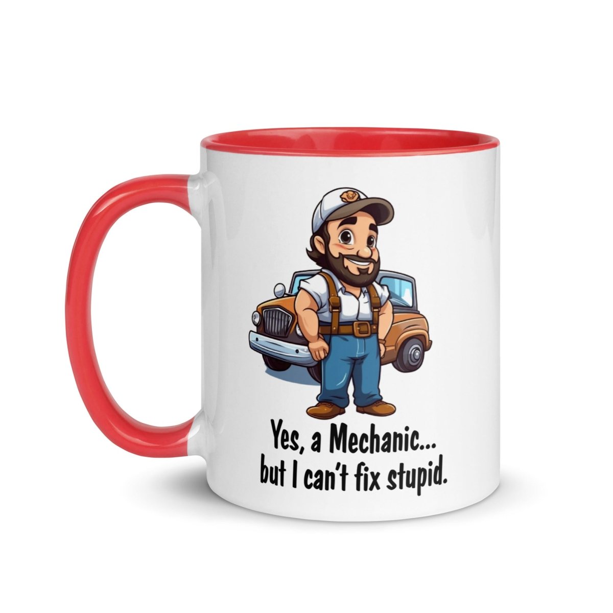 Humor Mechanic Stupid Inner Color Mug - Max & Co Tees