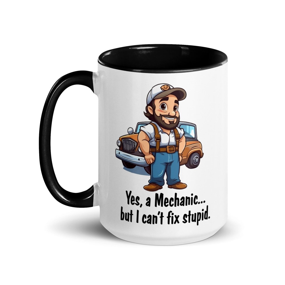 Humor Mechanic Stupid Inner Color Mug - Max & Co Tees
