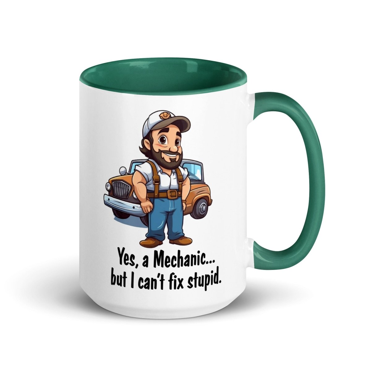 Humor Mechanic Stupid Inner Color Mug - Max & Co Tees