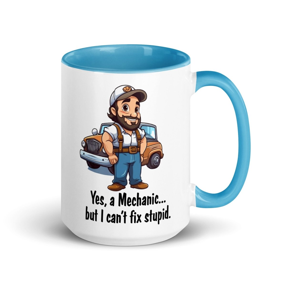 Humor Mechanic Stupid Inner Color Mug - Max & Co Tees