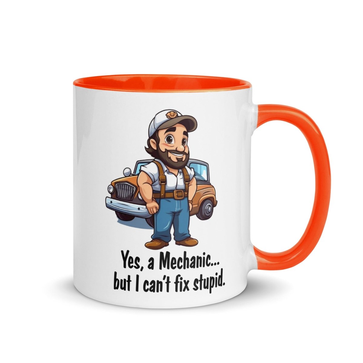 Humor Mechanic Stupid Inner Color Mug - Max & Co Tees