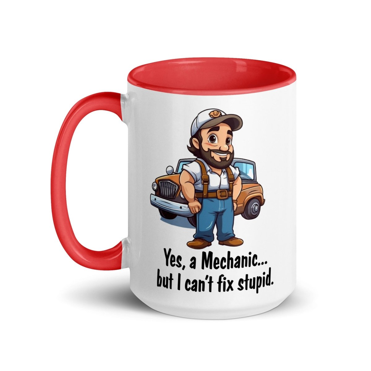Humor Mechanic Stupid Inner Color Mug - Max & Co Tees