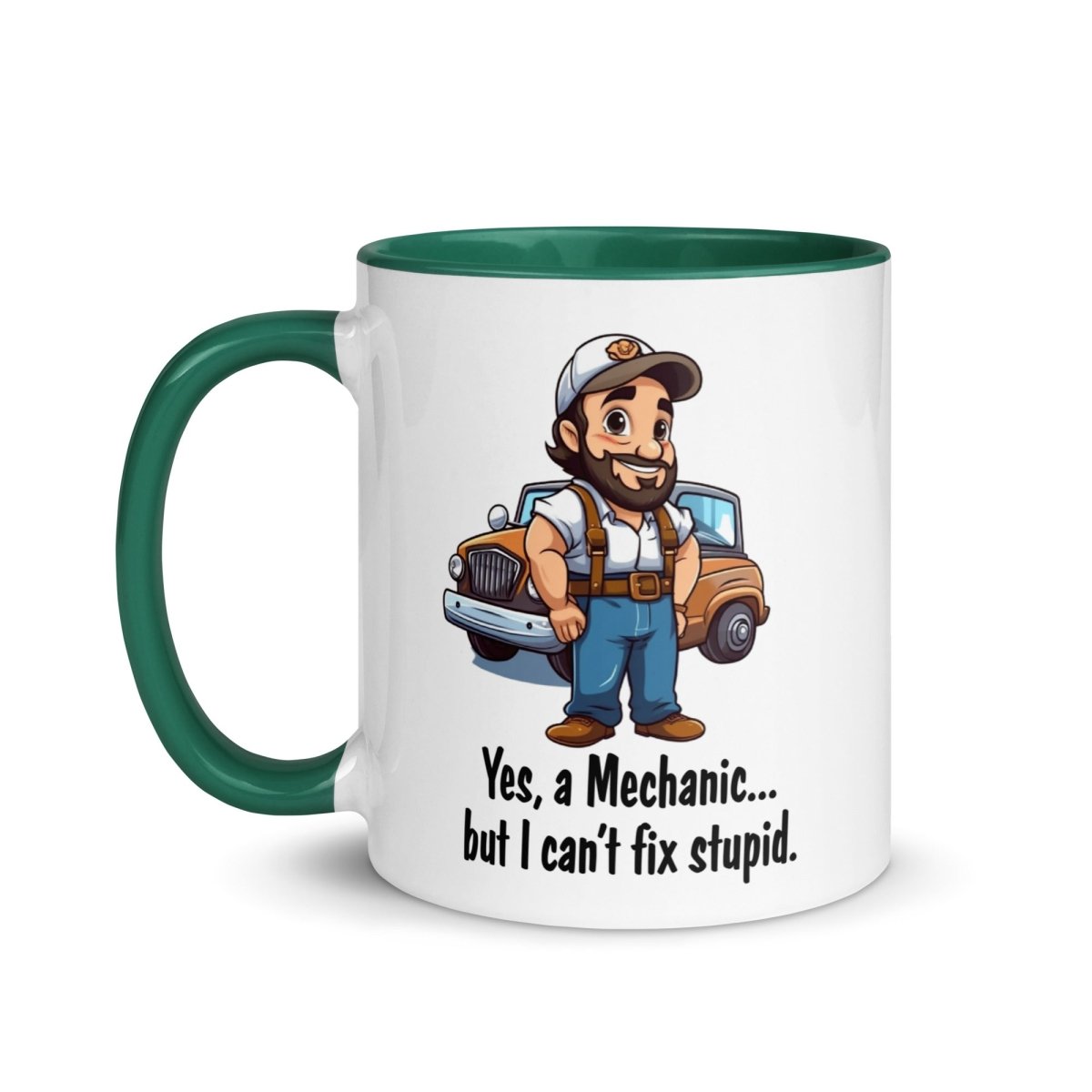 Humor Mechanic Stupid Inner Color Mug - Max & Co Tees