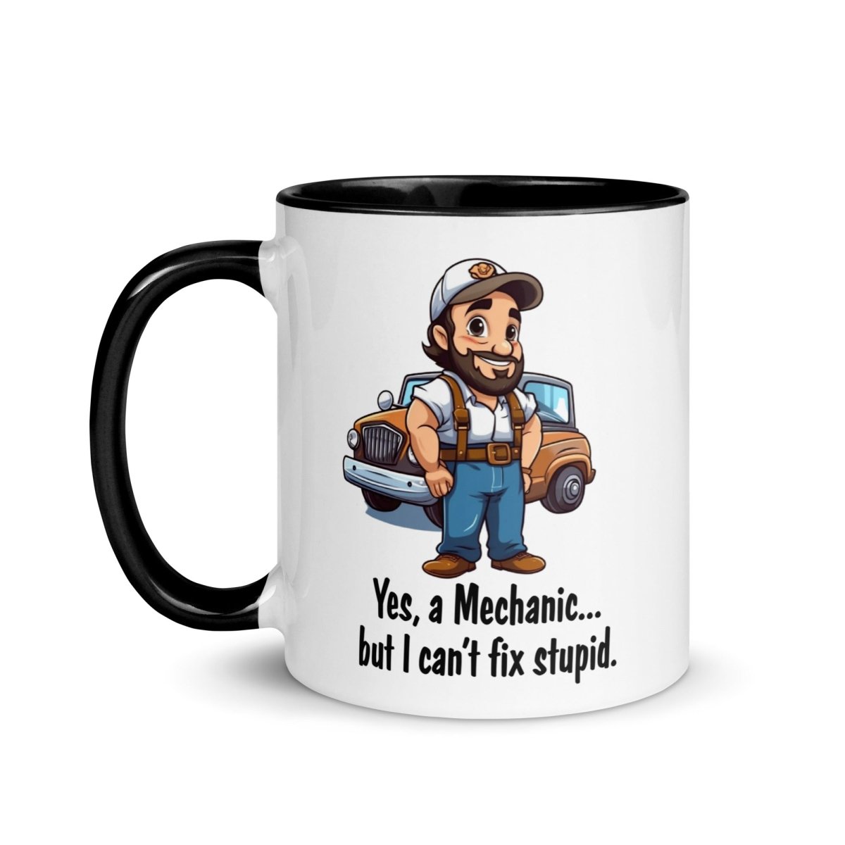 Humor Mechanic Stupid Inner Color Mug - Max & Co Tees