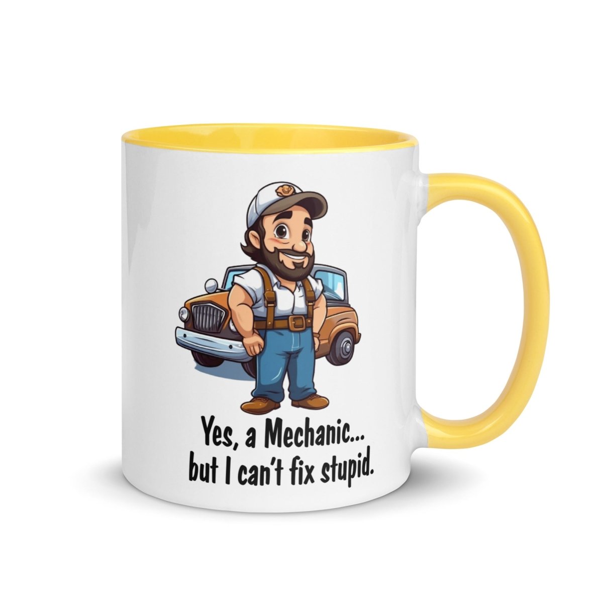 Humor Mechanic Stupid Inner Color Mug - Max & Co Tees