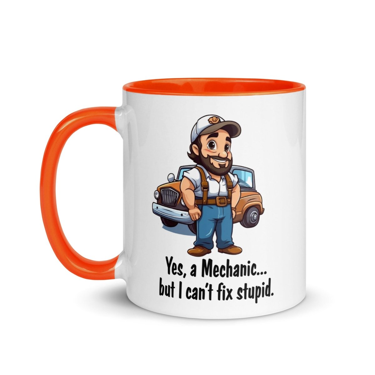 Humor Mechanic Stupid Inner Color Mug - Max & Co Tees