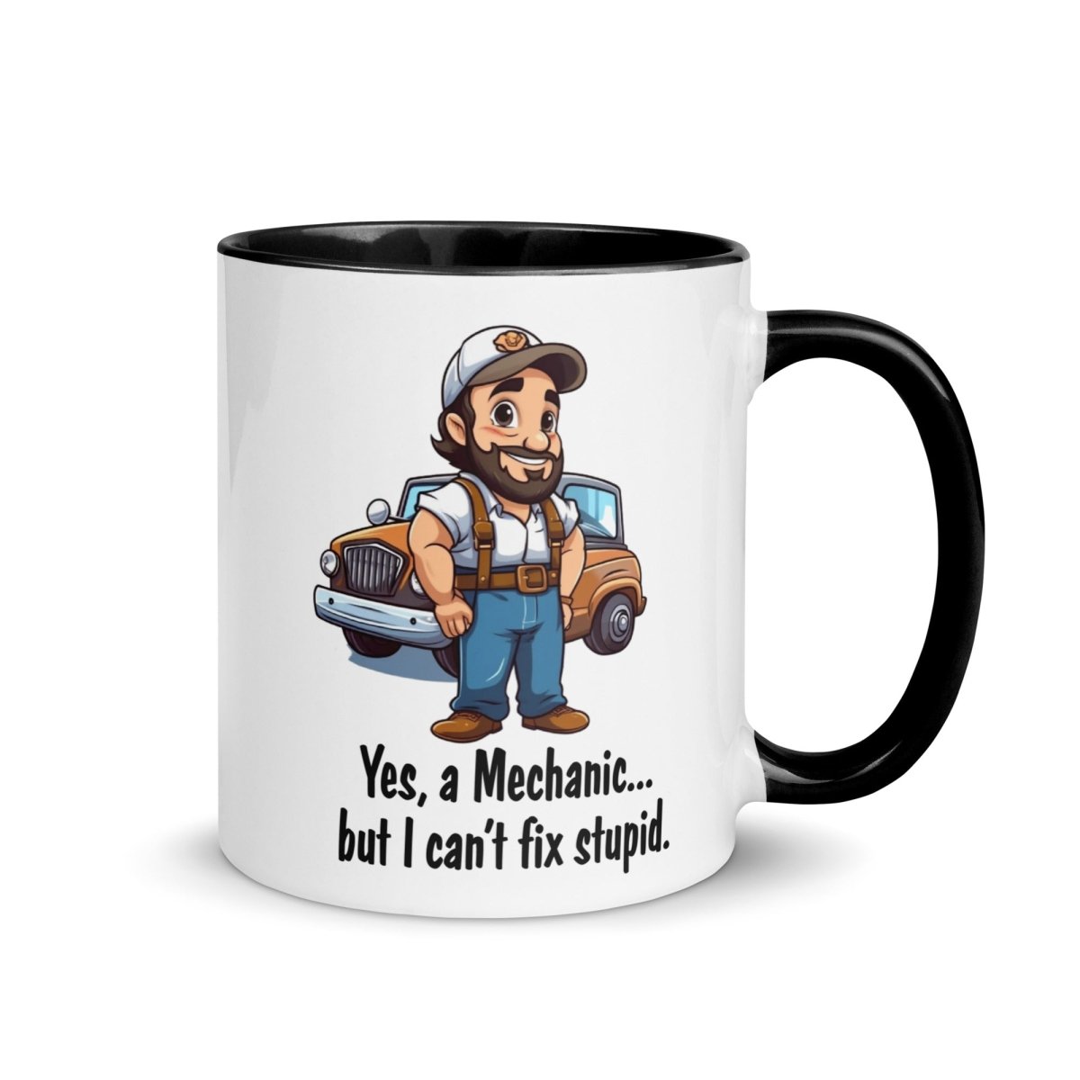 Humor Mechanic Stupid Inner Color Mug - Max & Co Tees