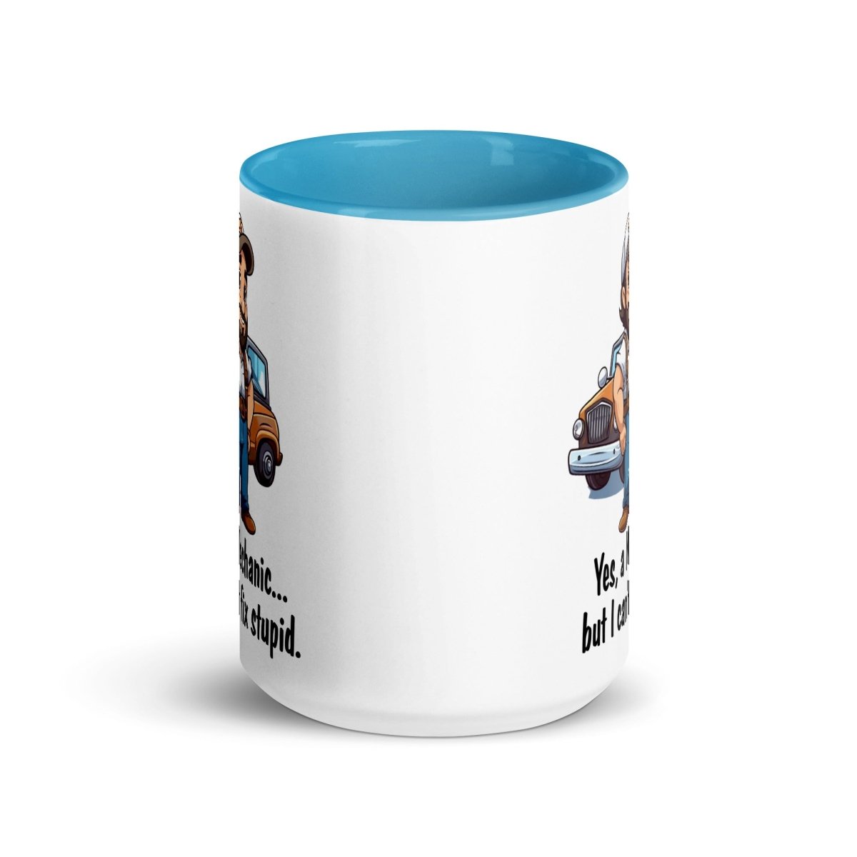 Humor Mechanic Stupid Inner Color Mug - Max & Co Tees