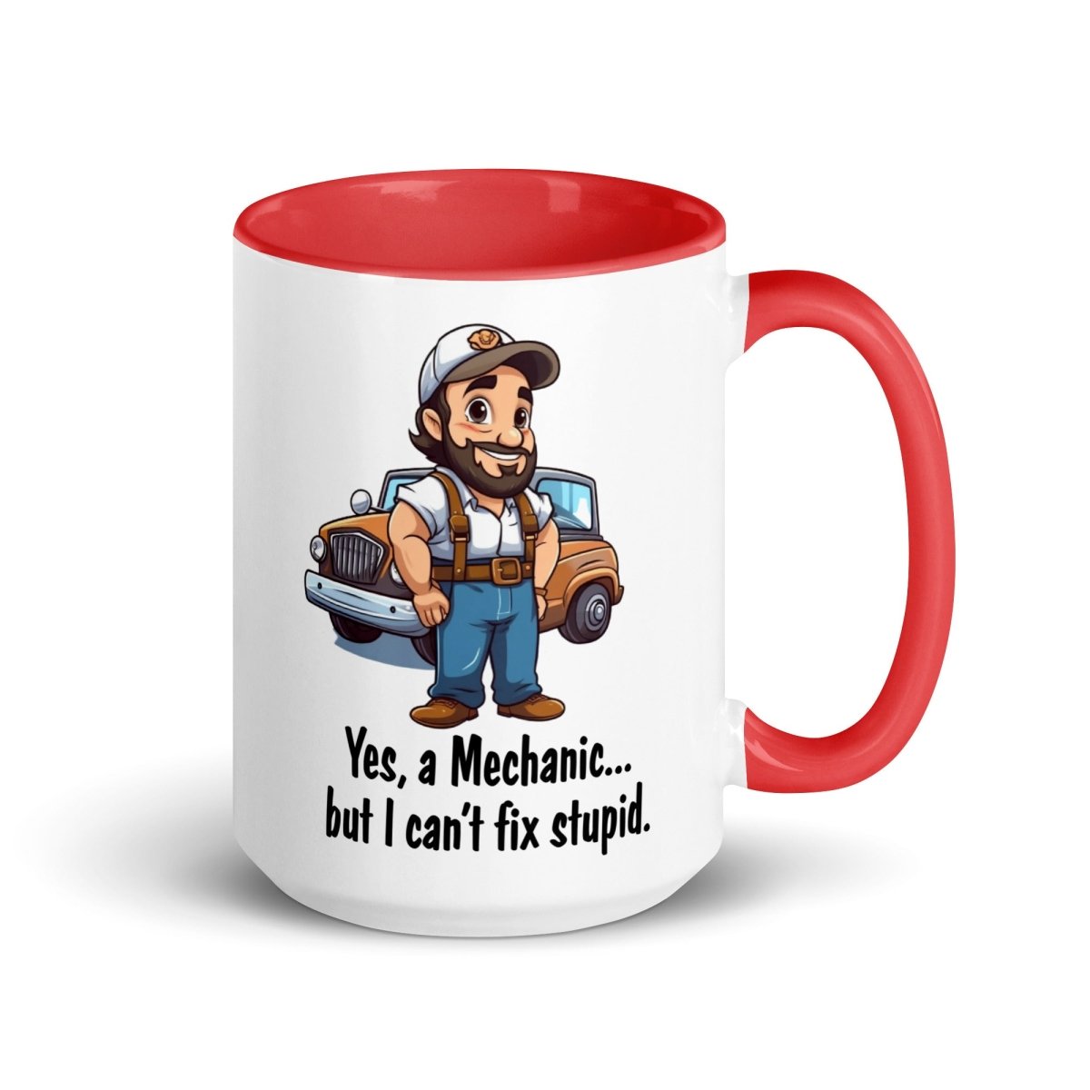 Humor Mechanic Stupid Inner Color Mug - Max & Co Tees