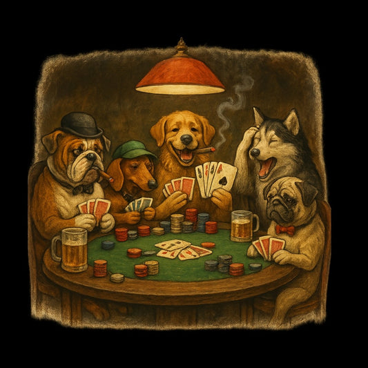 Max & Friends "Dogs Playing Poker" Tee - Max & Co Tees