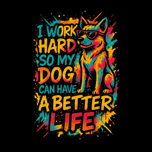 Max & Friends "I Work Hard" Tee - Max & Co Tees