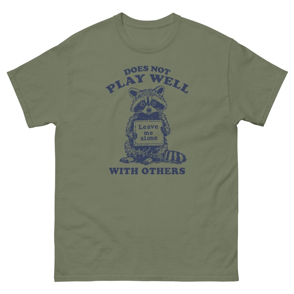 Max & Friends Racoon Play Well Tee - Max & Co Tees