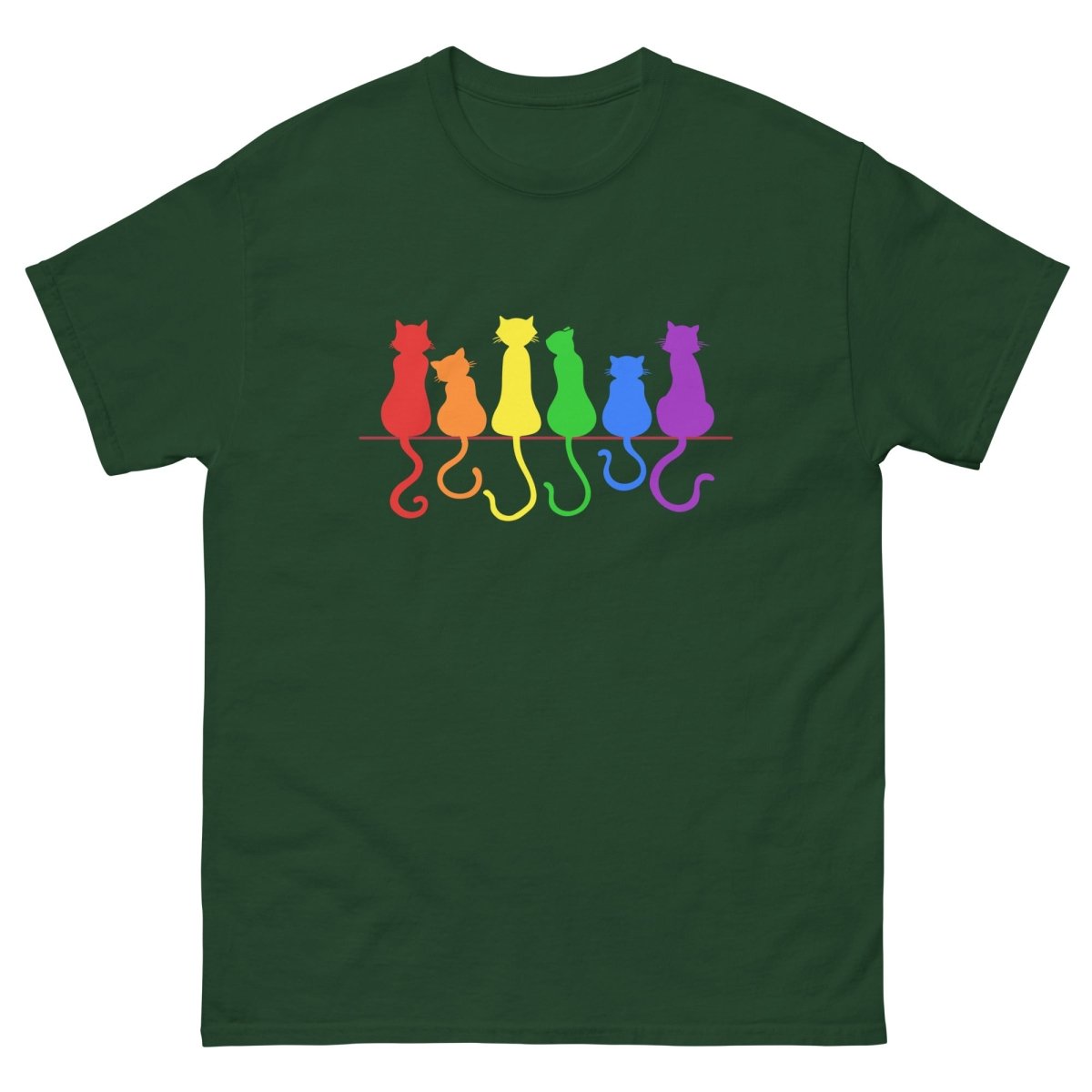 Pride Cats on Fence Tee - Max & Co Tees