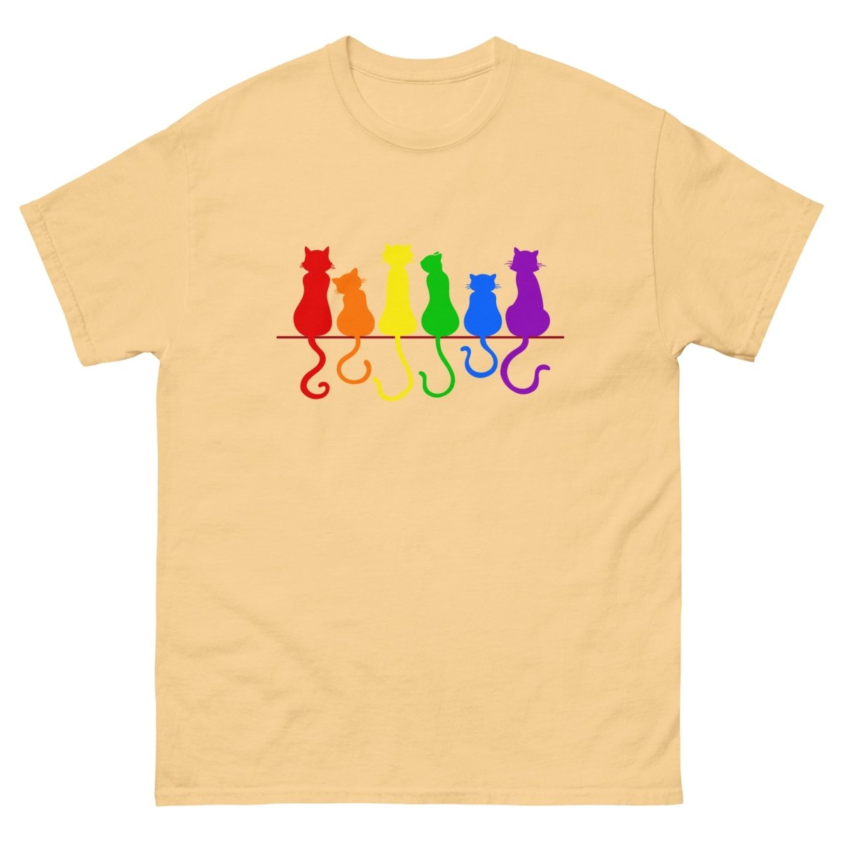 Pride Cats on Fence Tee - Max & Co Tees