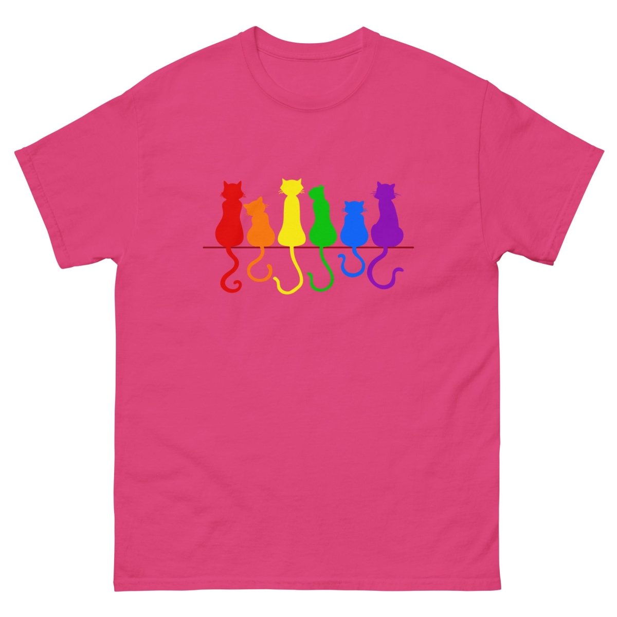 Pride Cats on Fence Tee - Max & Co Tees